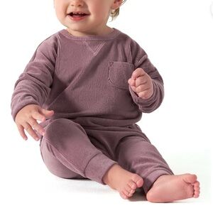 Baby Girl Velour Top & Legging Set 2pc Outfit size 18 months